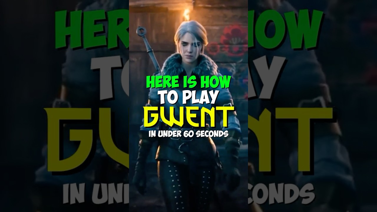 How to Play Gwent in Under in 60 Seconds... #TheWitcher3