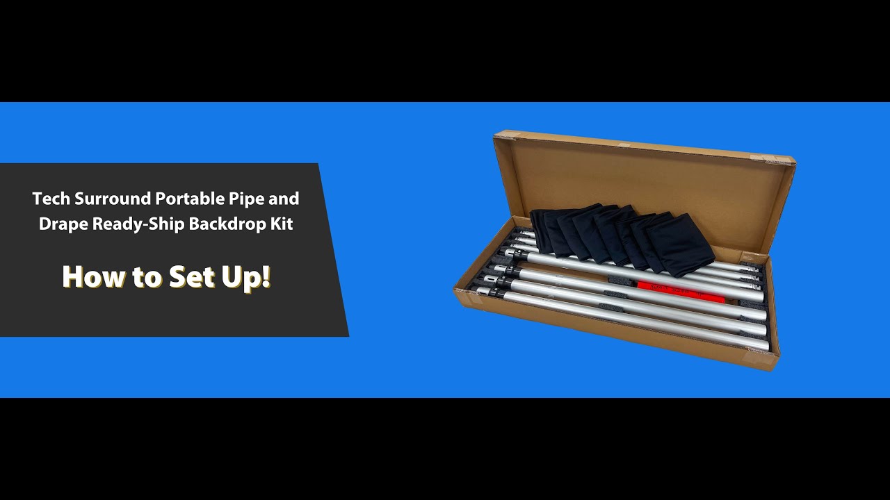 5'H Tech Surround Backdrop Kit | Compact, Portable & Event-Ready