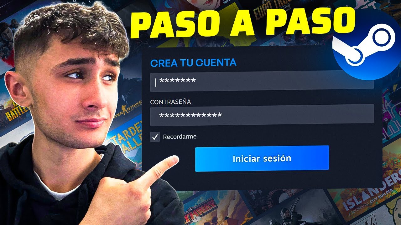 🤯 Cómo CREAR una CUENTA de STEAM en 2025 🚀 | Cómo REGISTRARSE en STEAM