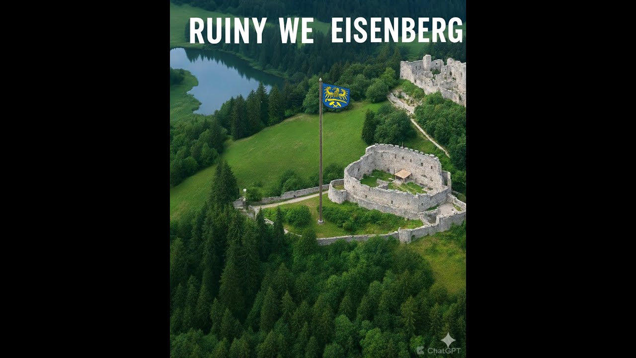 Wandrunek na ruiny Eisenberg w Allgäu po slōsku Wanderung Ruinen Eisenberg wędrówka po śląsku.