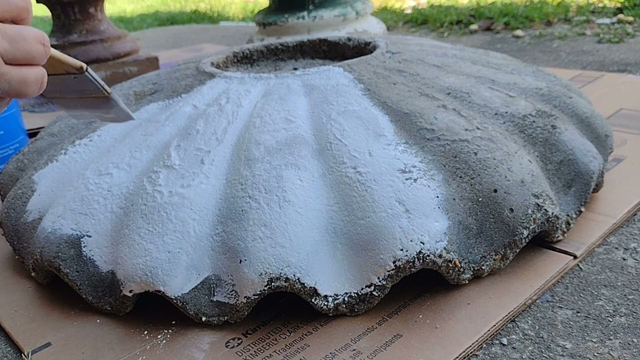 Finally primer time for the birdbath!