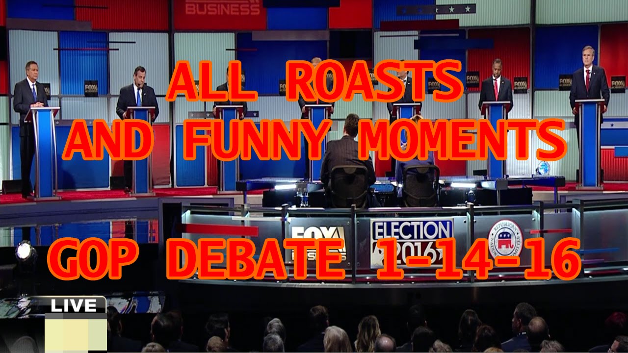 GOP Debate Funny Moments and Roasts - FOX DEBATE 1-14-16