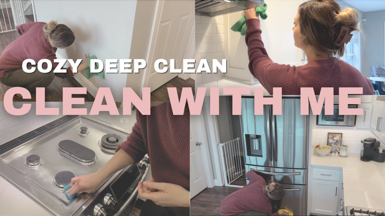 COZY DEEP CLEANING DAY CLEAN WITH ME ☺️ | Cleaning Motivation