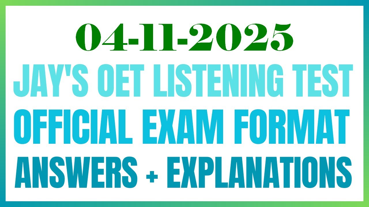 OET READING TEST  04.11.2024 #oet #oetexam #oetnursing #oetlisteningtest
