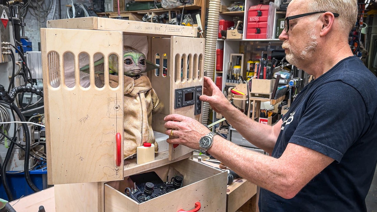 Adam Savage Builds a Star Wars-Inspired Travel Case for His Grogu!