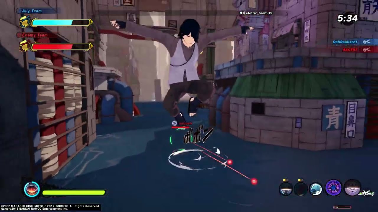 Boruto Sasuke Uchiha Adult Build in a Wild Combat Match