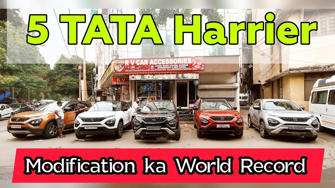Record 5 Tata Harrier Modification at one place one time | R V Car Accessories | CARKHANA