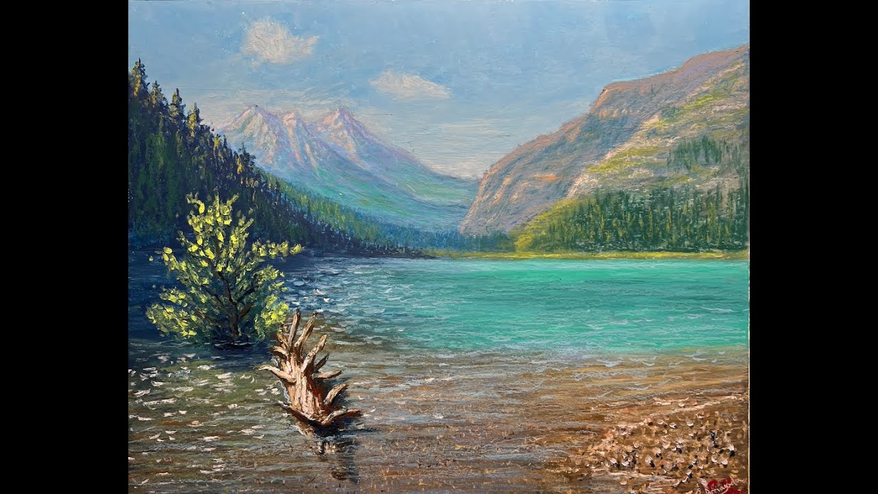 Oil Pastel Tutorial | Just the water (part 1 of 2)