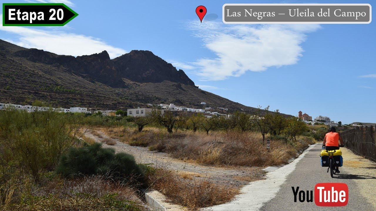 Etapa 20 TransAndalus completa en bicicleta con alforjas Las Negras - Uleila del Campo (Almería)