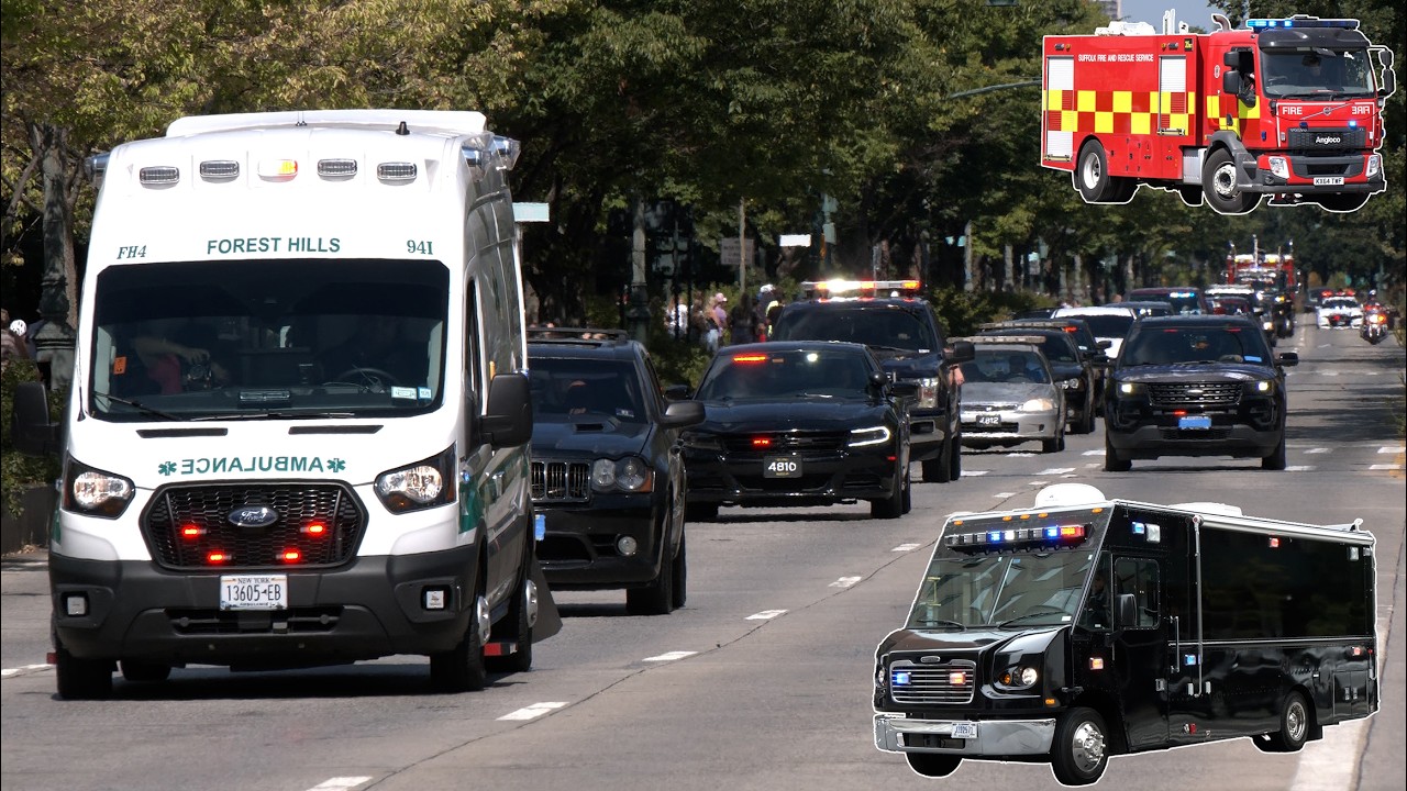 Police Cars, Fire Trucks and Ambulances responding - BEST OF 2024