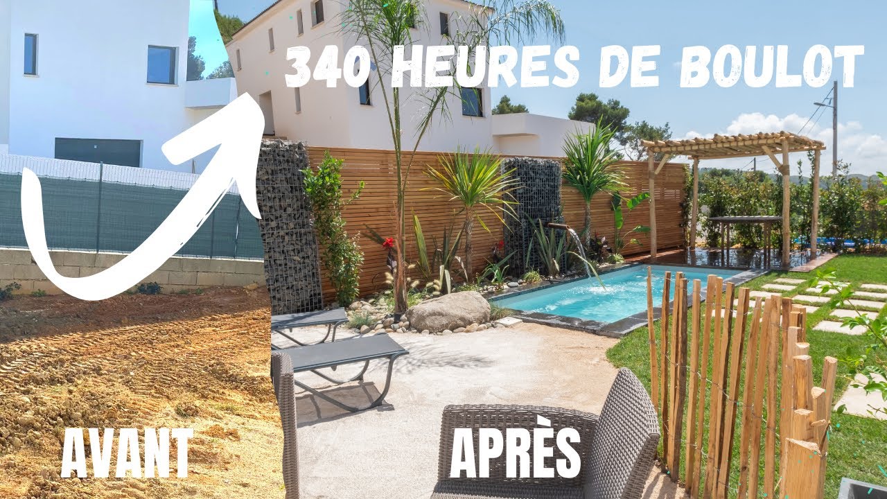 Timelapse Transformation de jardin (Incroyable Je m’attendais pas à cette réaction )