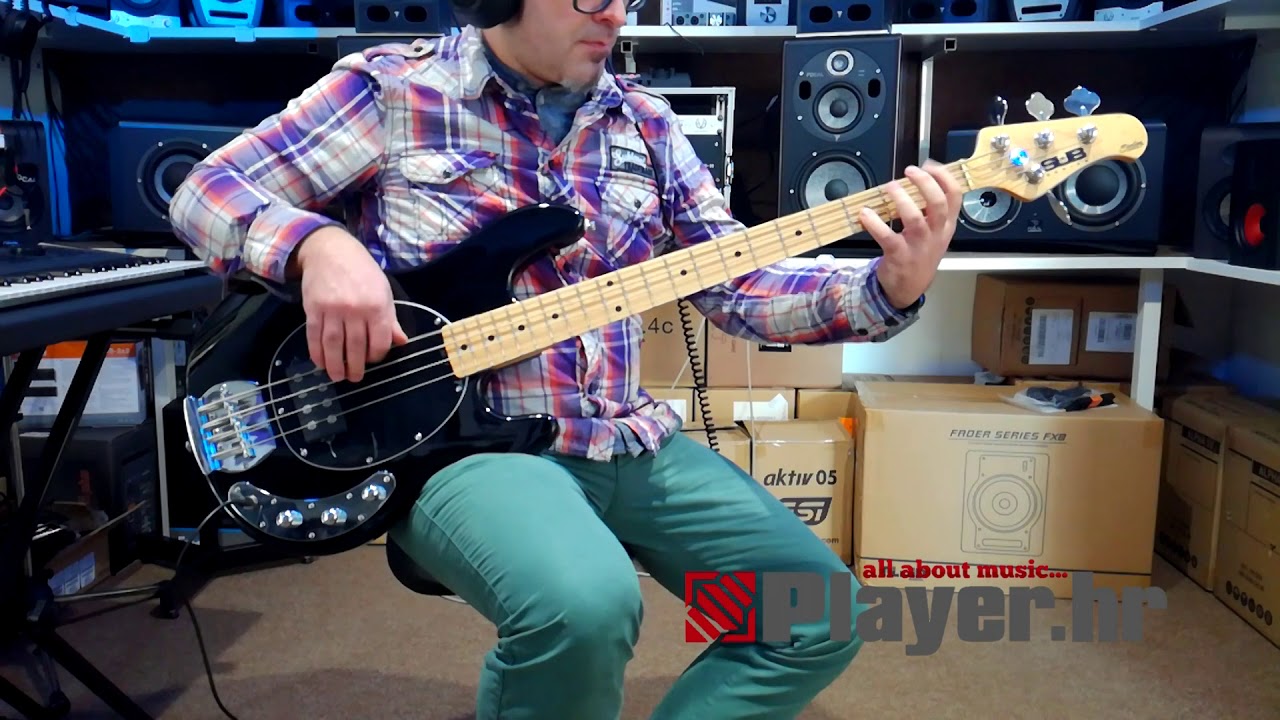 Sterling by Music Man S.U.B. Ray4 Electric Bass Guitar @ Player. hr Music Shop