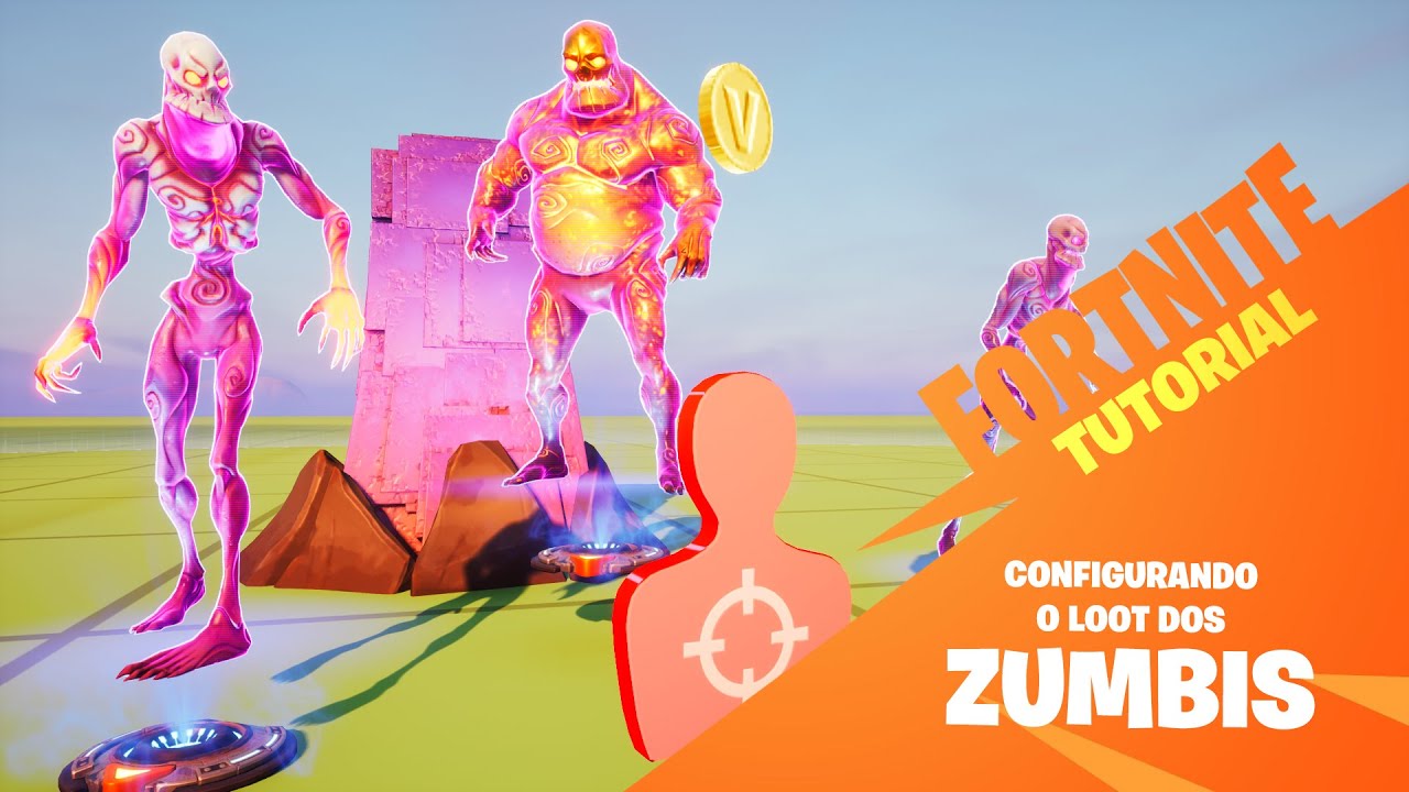 Como adicionar LOOT nos ZUMBIS | Fortnite - Tutorial Criativo