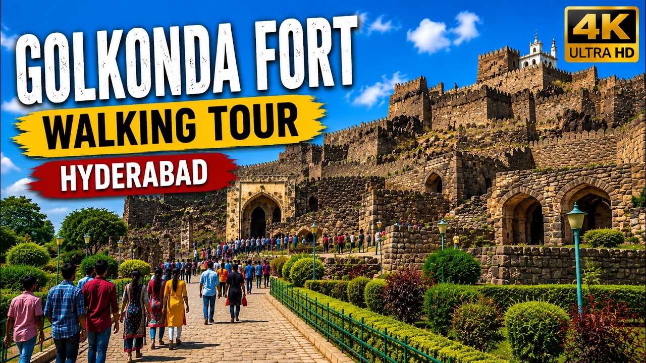 Golconda Fort Complete Tour - Where the Kohinoor Diamond Was Found | Hyderabad 4K
