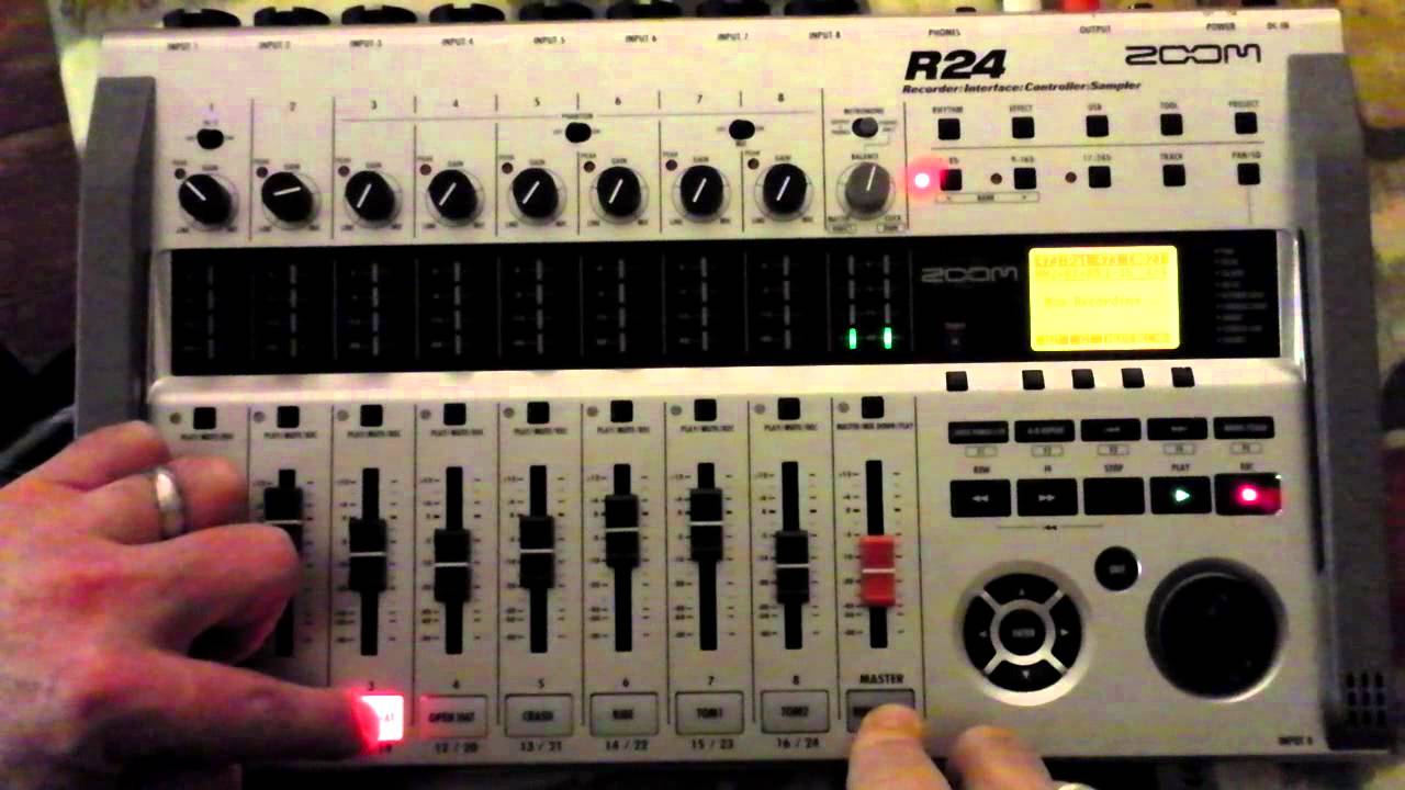 Zoom R24 Часть 6(c) — Барабанные паттерны и циклы