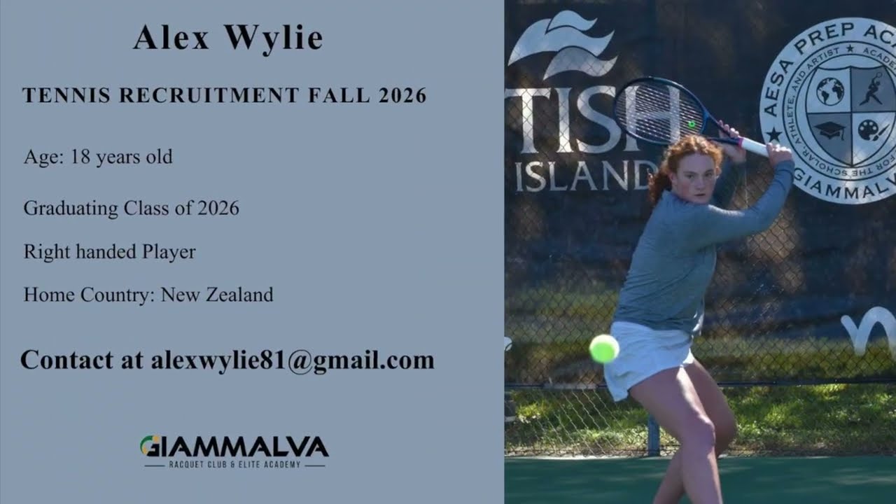 College Recruitment Video Alex Wylie