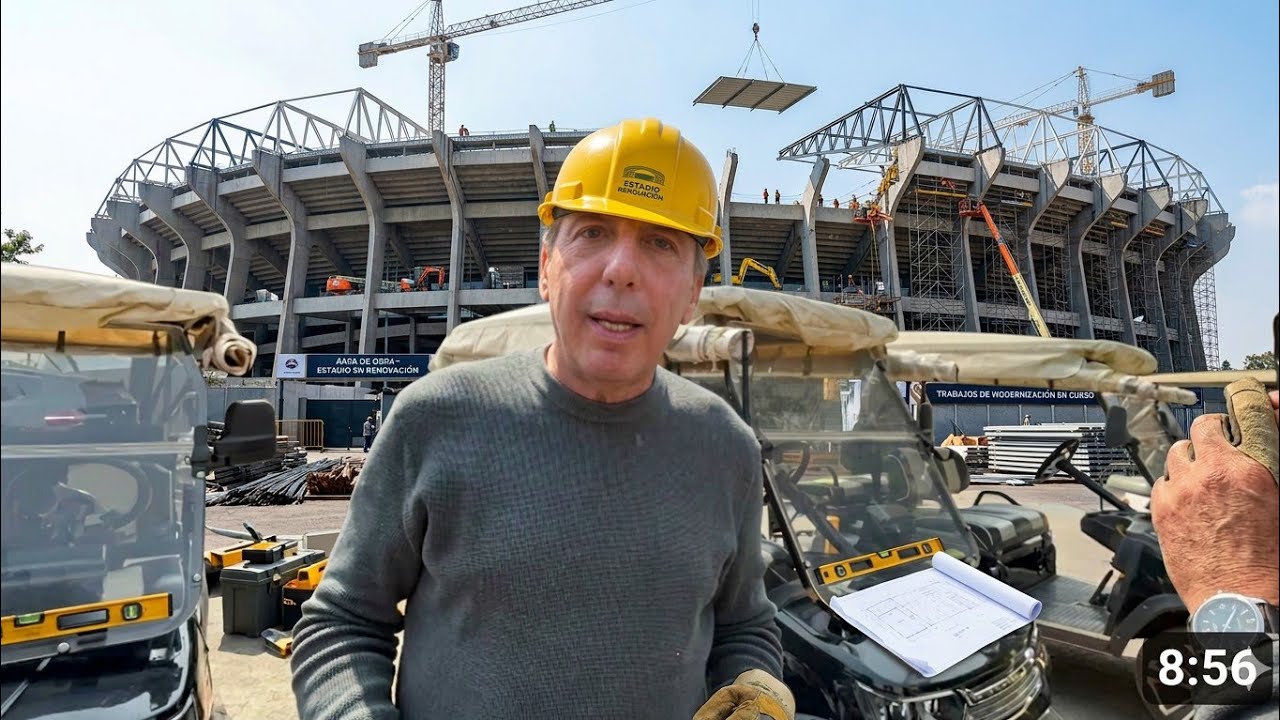 Nos encontramos a Emilio Azcárraga supervisando el Azteca [completo]