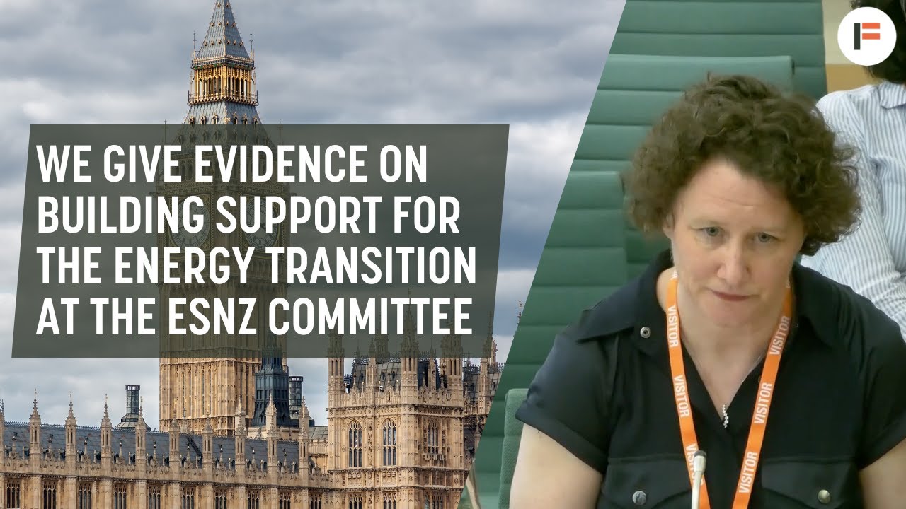 We give evidence on building support for the energy transition at the ESNZ Committee
