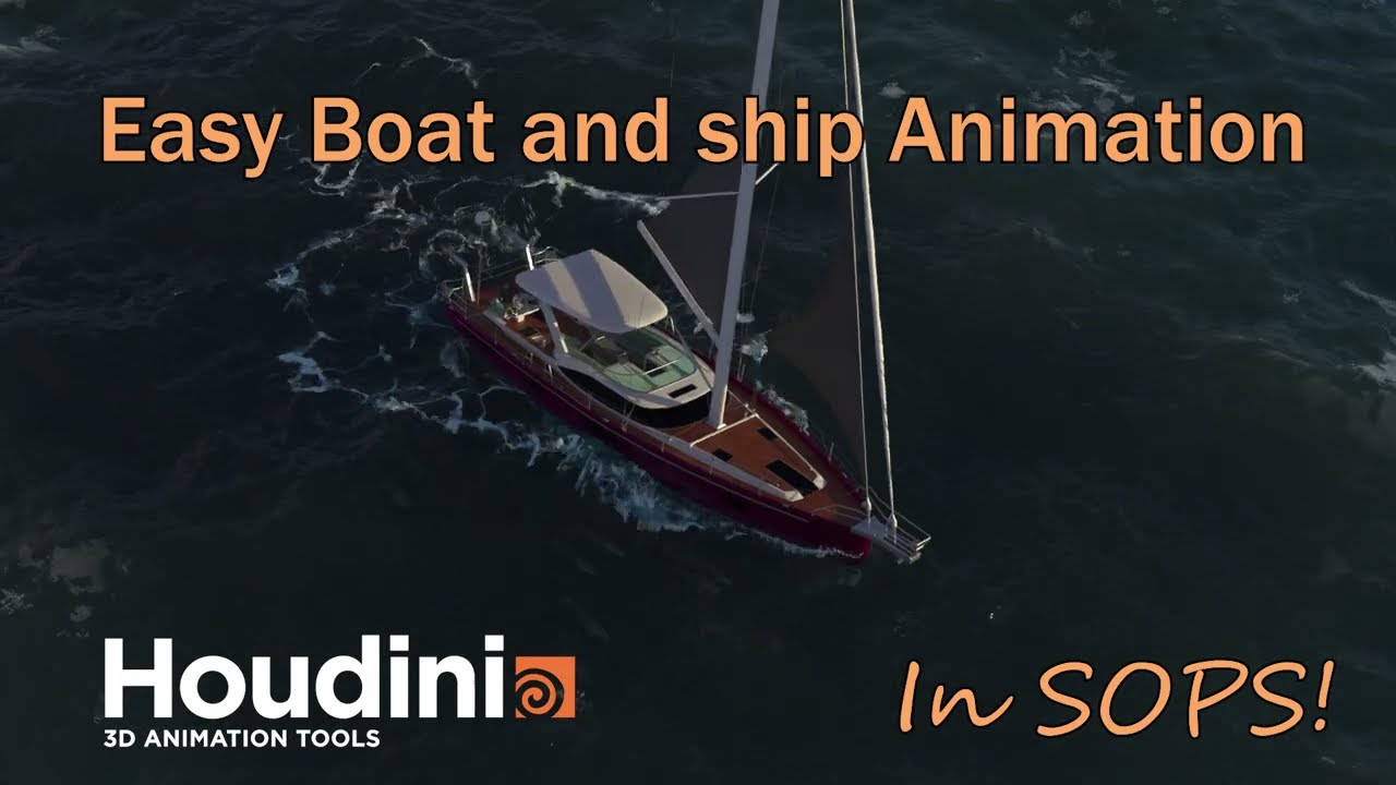 Easy Ship and Boat animation in Houdini Tutorial Part 1 Basic setup