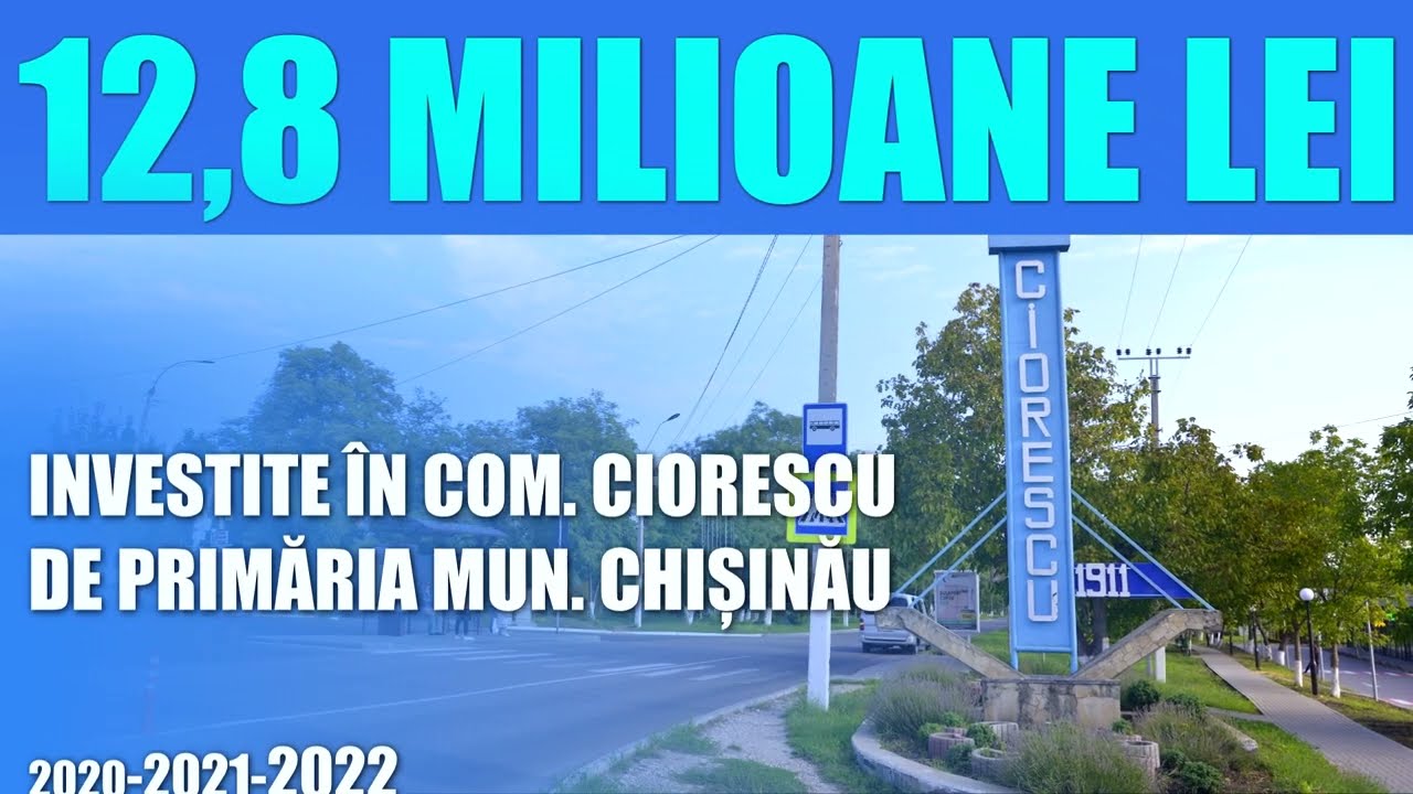 La Ciorescu, în trei ani, municipalitatea a investit aproape 13 milioane de lei în proiectele