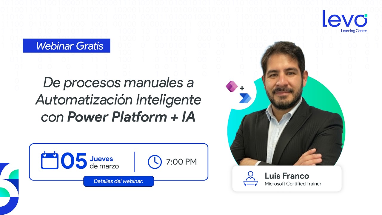 Webinar Gratuito: De procesos manuales a Automatización Inteligente con Power Platform + IA