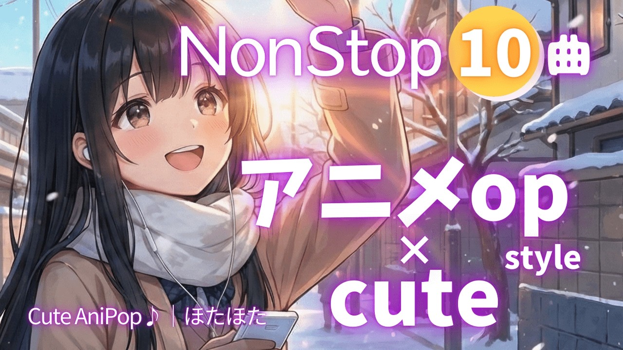 【ノンストップ10曲】アニメオープニング風オリジナル楽曲集｜Cute AniPop♪