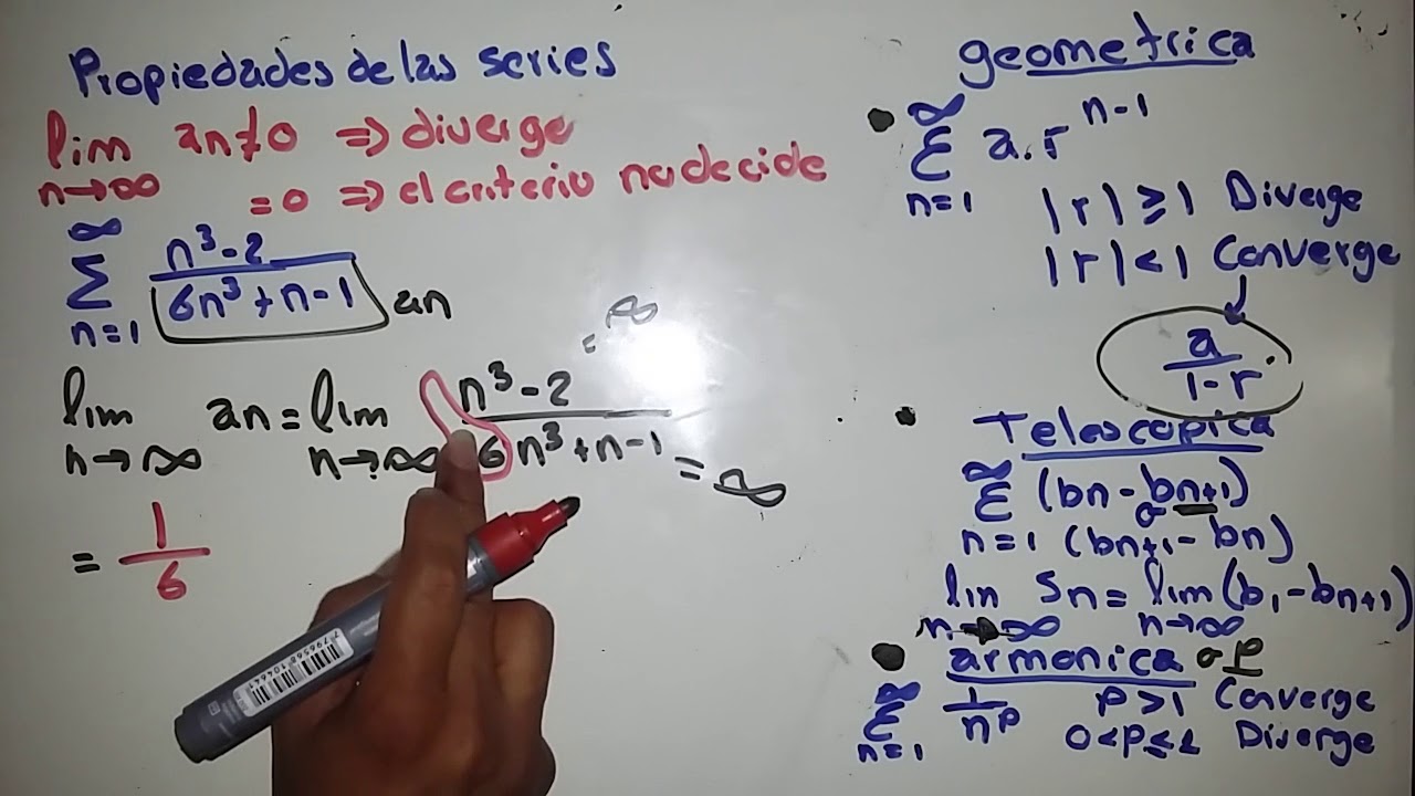 propiedades de las series + series conocidas ejemplo 1