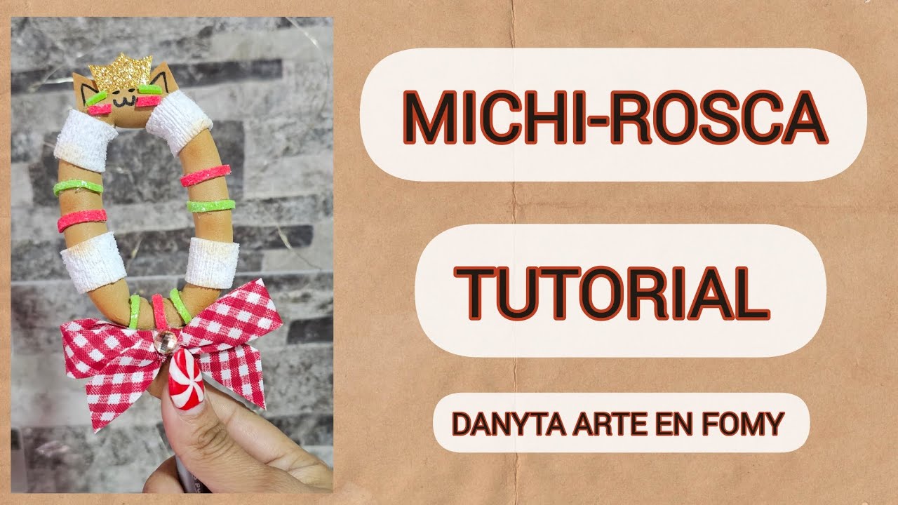 LAPICERO MICHI-ROSCA #foami #gomaeva #handmade #decoracion #manualidades #regalos #díadereyes 