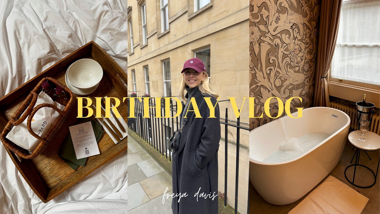 Birthday trip to Bath! Hotel room tour, gluten free eats and lots of coffee | Freya Davis