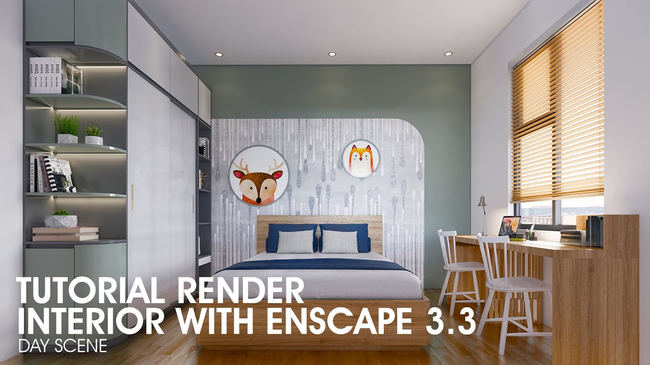Children Berdroom Render Enscape 3 3
