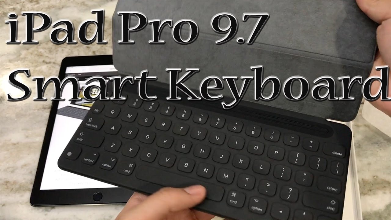 iPad Pro 9.7 Smart Keyboard Cover Case Charcoal Gray