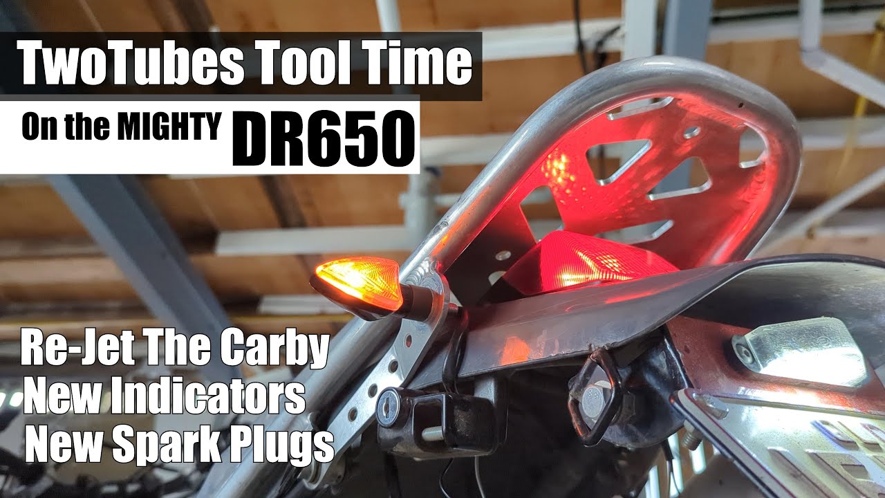DR650 Upgrades | Install New Indicators, Spark Plugs & Change The Jetting