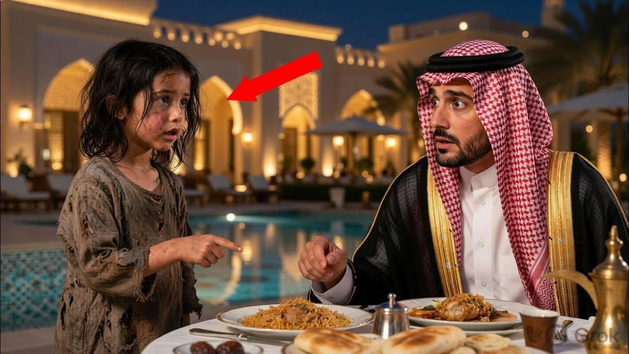 مليونير يتناول العشاء وحده… فجأة تدخل طفلة فقيرة وتقول له: 
