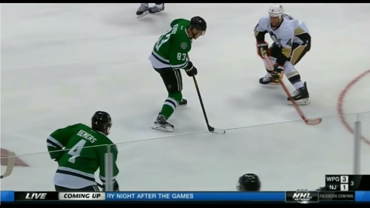 Stick on puck