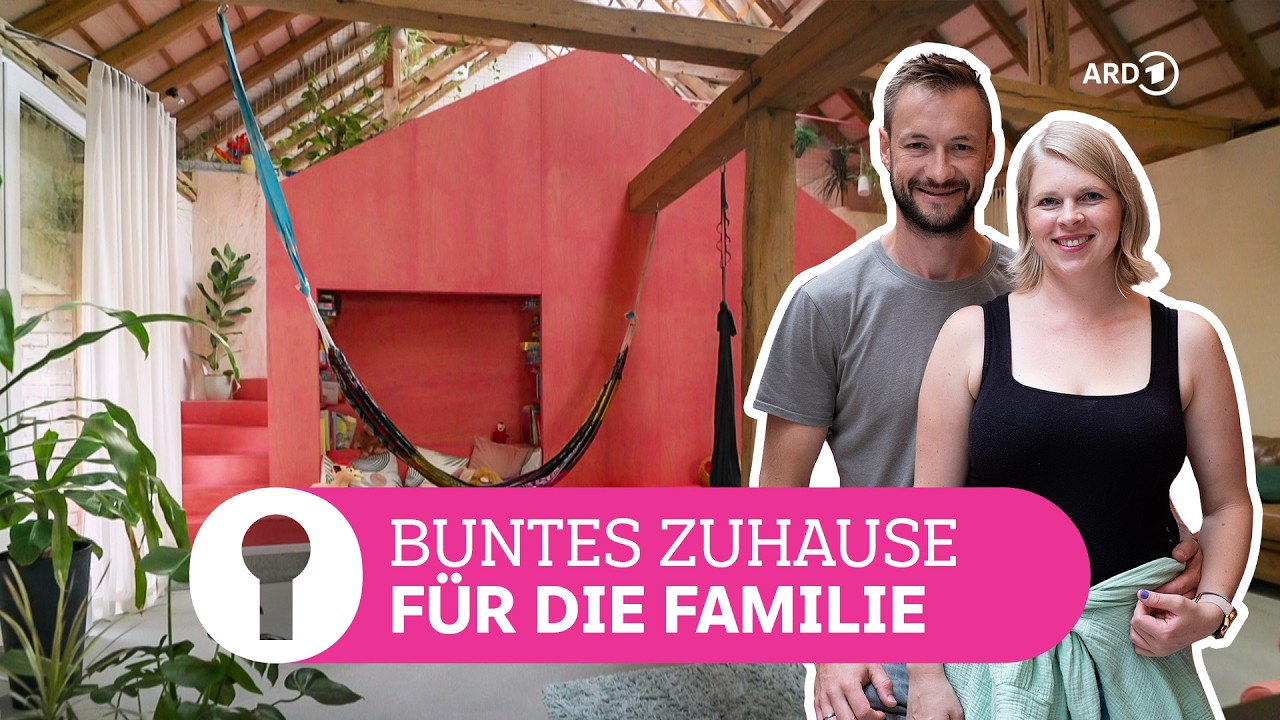 Spektakul&auml;rer Umbau: junge Familie baut alte Scheune aus mit bunten Farben | ARD Room Tour