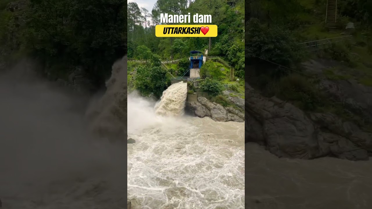 Maneri dam waterflow😱 #shorts #viral #uttarakhand
