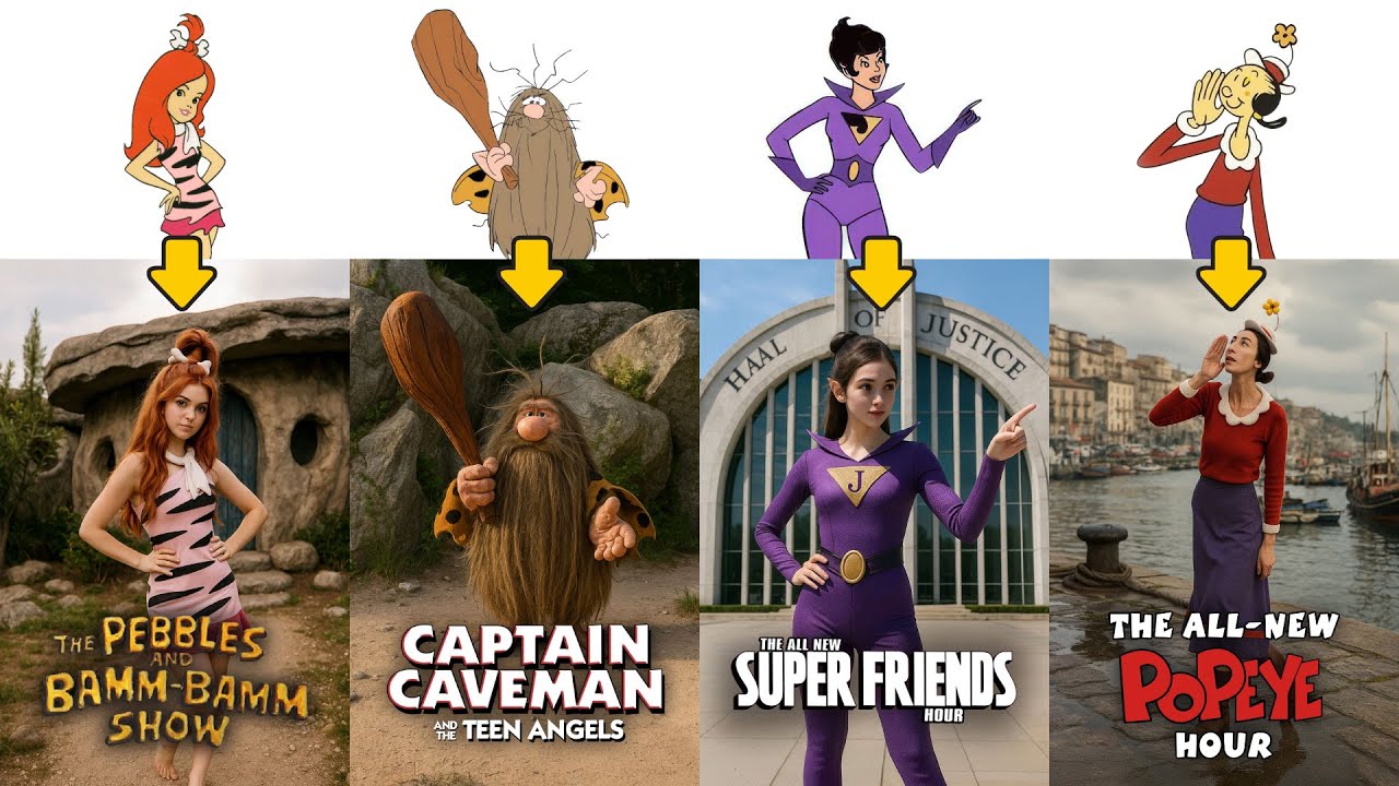 The 10 Best Cartoons of the 1970s &mdash; Reimagined in Real Life | Ultra-Realistic AI Tribute