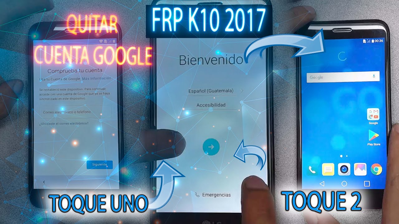 FRP LG K10 2017 como quitar CUENTA GOOGLE METODO ACTUALIZADO SIN PC EN SOLO DOS TOQUES FÁCIL