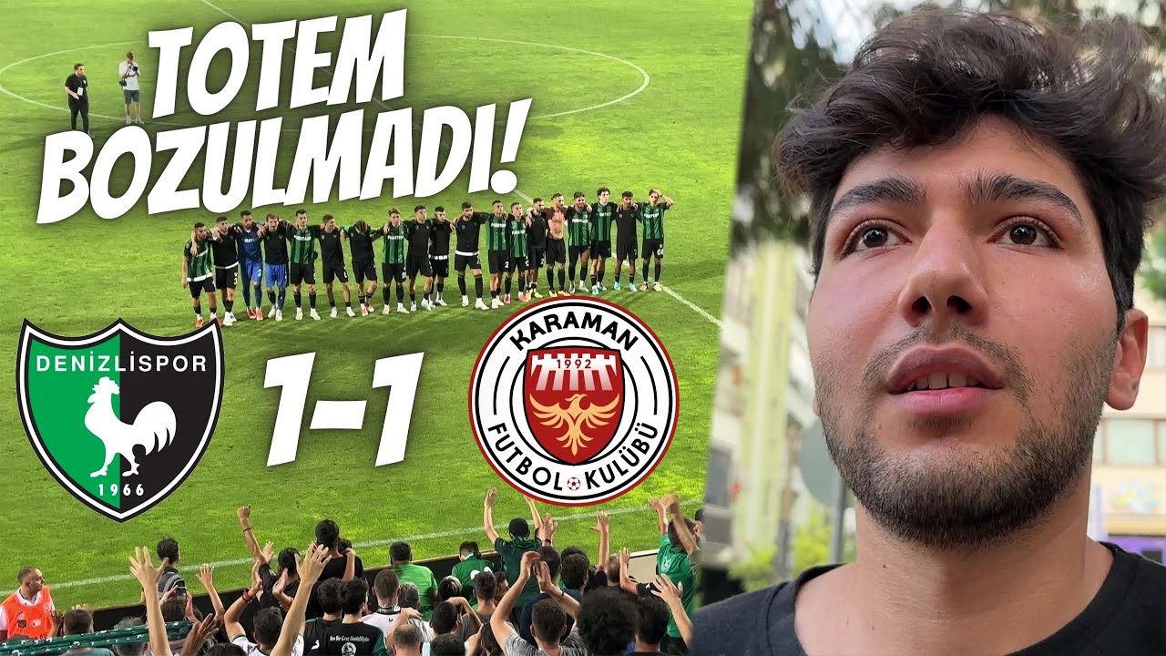 MAÇ VLOG | Denizlispor - Karaman FK maçına gittim! Taraftardan takıma müthiş destek #yesilcephe