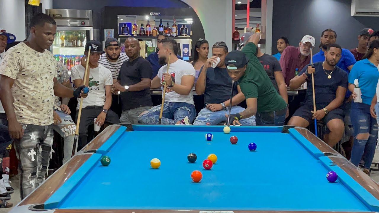 Partido de billar 7 PIPI DE AZUA VS EL AGALLU | BOLA 10 RD$75,000 | CARRERA 15