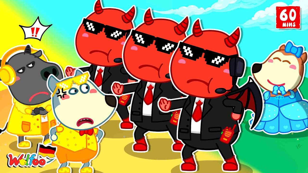 Wolfoo Geschichte 🐺 Reiche Jungs, Finger weg von Prinzessin Lucy! Lustige Geschichten für Kinder