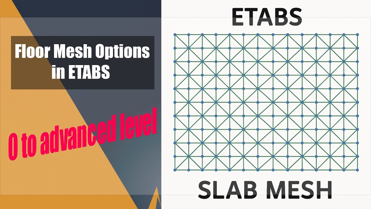 Floor Mesh Options in ETABS // How to Mesh slab in ETABS