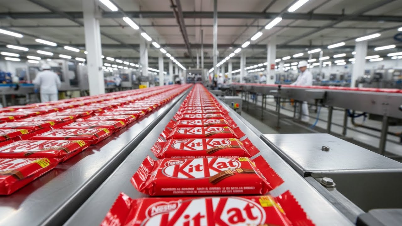 Inside the KitKat Factory &ndash; Watch Chocolate Bars Come to Life (Full Process)