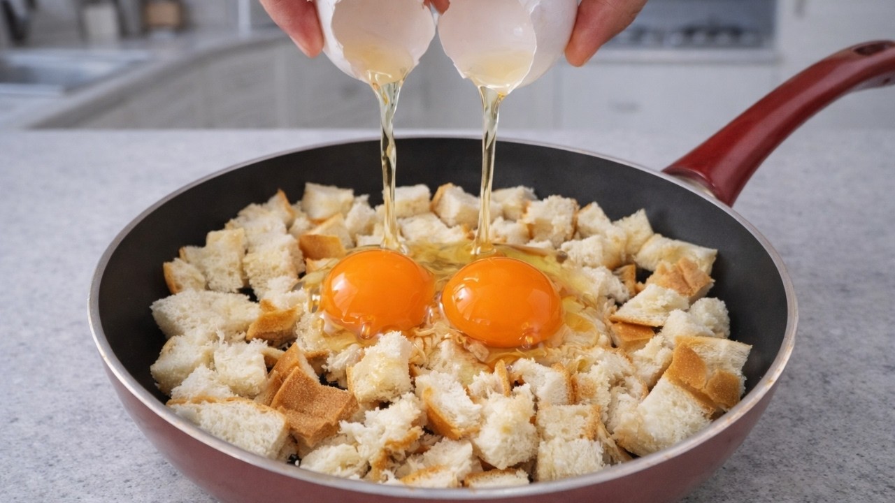 Just Pour Eggs Over Bread — You’ll Love This Easy and Delicious Recipe!