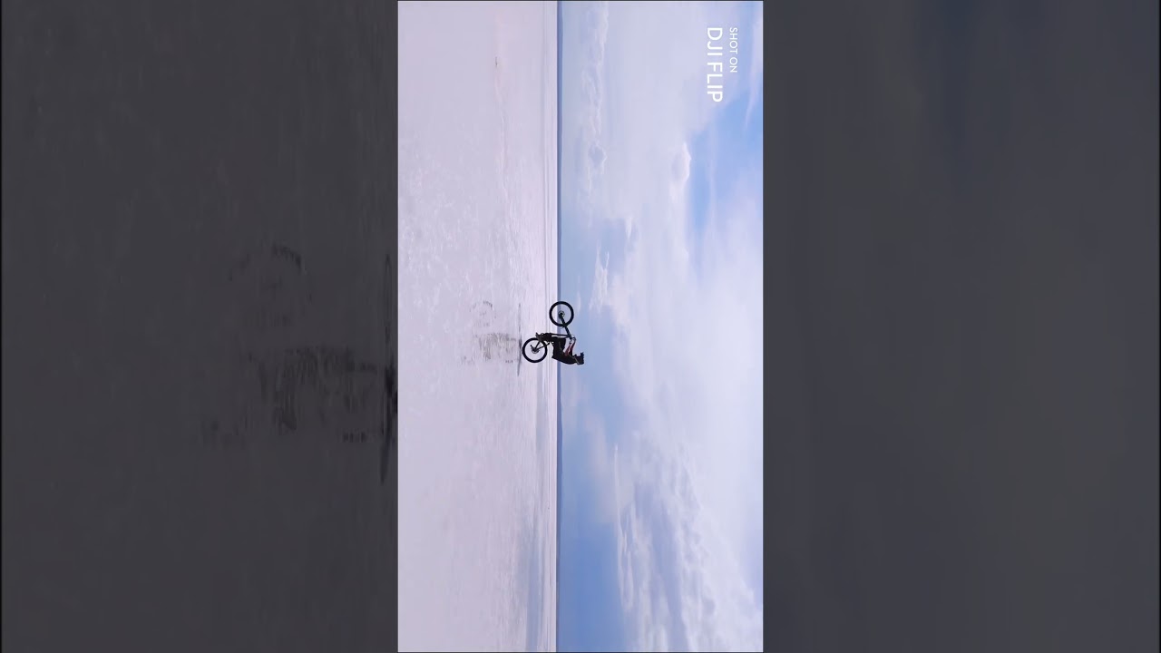 🚴 Epic Under-Bike Drone Shot | DJI Flip Fly-Through Trick