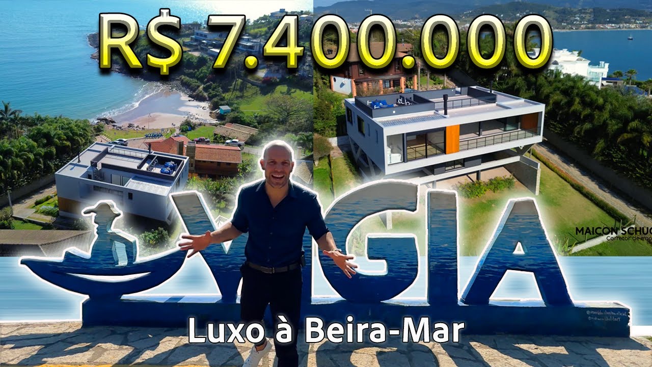 Luxo à Beira-Mar: Mansão INCRÍVEL na Praia da Vigia, Garopaba/SC