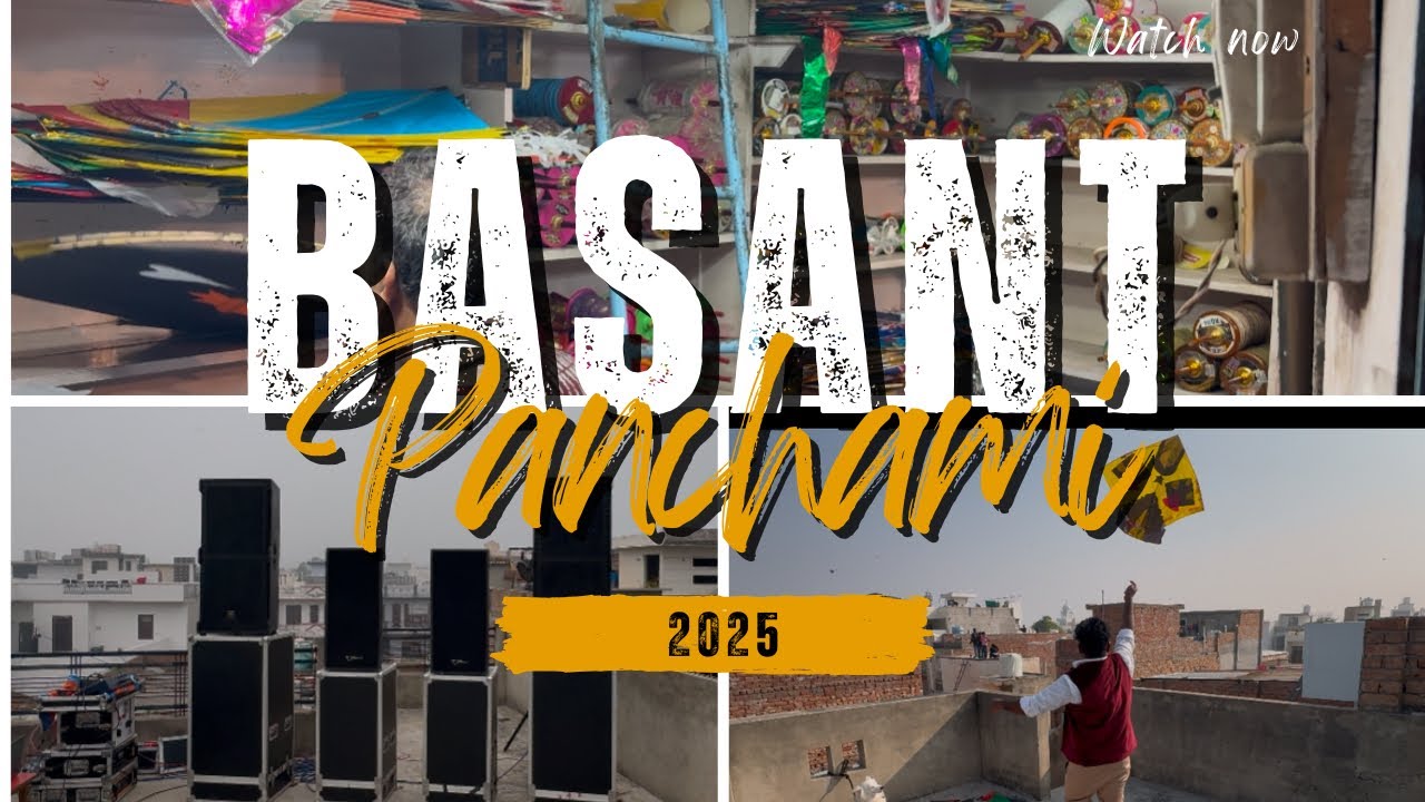 Basant panchami 2025 vlog | Full dj system ❤️‍🔥| mahol pura wavy ♠️| vlog #41 | The barber vlogger