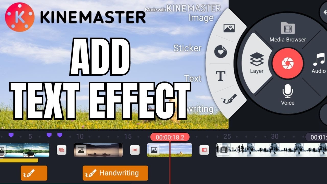How to Add Text Effect in KineMaster 2024?