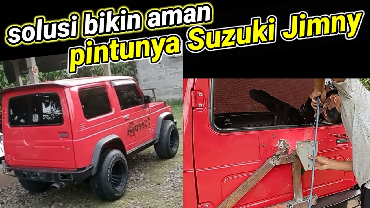 proses bikin hanger ban serep Suzuki Jimny