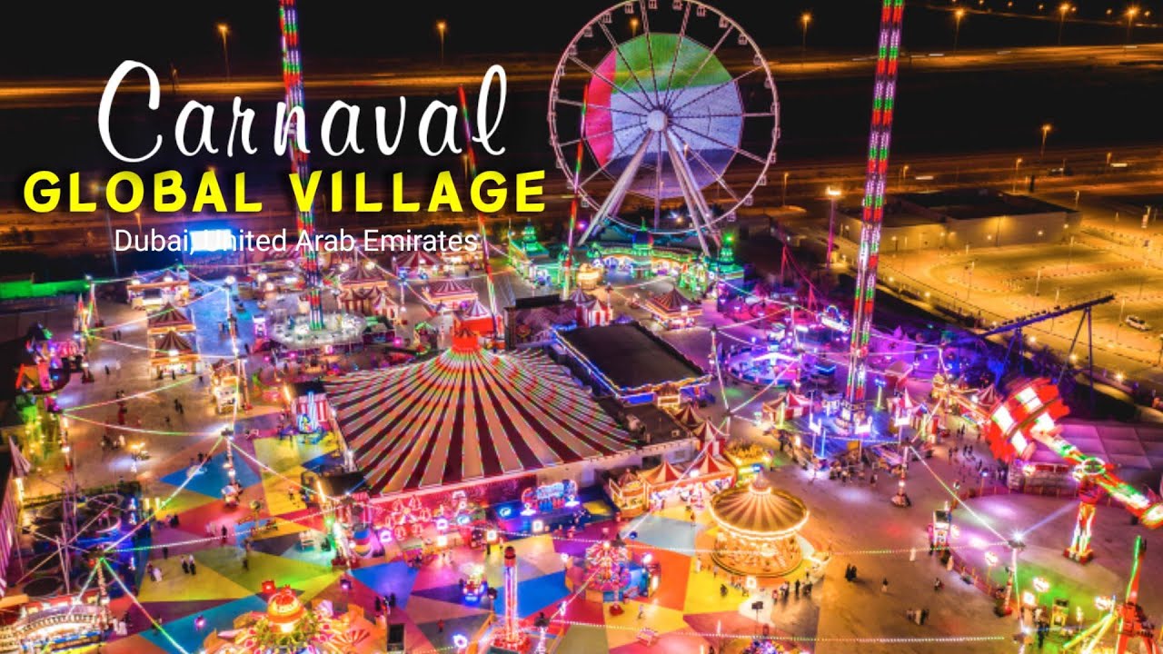 Carnaval at Global Village Dubai Walking Tour | Extreme & Thrilling Rides to Experience! | Dubai UAE